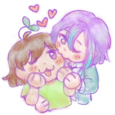 Selfship, two characters, +2 colors (gift for Matcha⚝)
